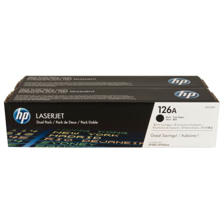 Toner HP CE310AD (126A), dvojno pakiranje, črn