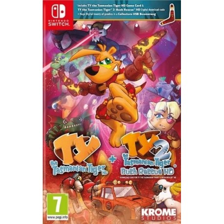 Igra TY the Tasmanian Tiger HD + The Tasmanian Tiger 2: Bush Rescue HD (Switch)