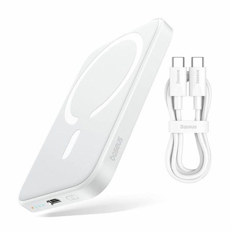 Prenosna baterija Powerbank Baseus PPCXM06A, 6.000mAh, 20W, magsafe, bela