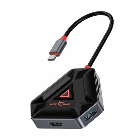 USB-C Hub White Shark Hexagon, 6v1