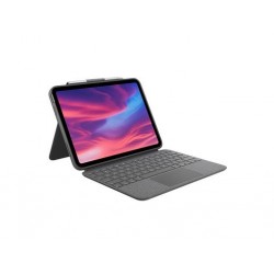 Ovitek s tipkovnico Logitech Combo Touch za iPad (10th gen.), siv, Slo g