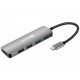 Razdelilnik HubSanberg USB-C hub razdelilnik, 5-v-1 1x HDMI, 3x USB, 1x PD