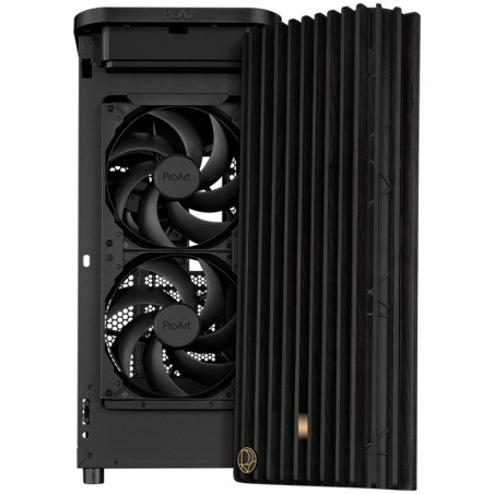 Ohišje ASUS ProArt PA401 Wood Edition ATX, kaljeno steklo