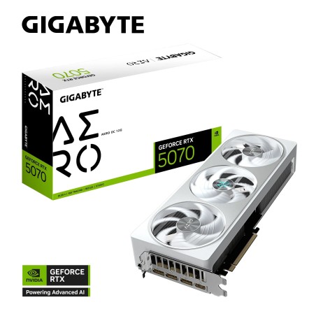 Grafična kartica GIGABYTE GeForce RTX 5070 AERO OC, 12GB GDDR7