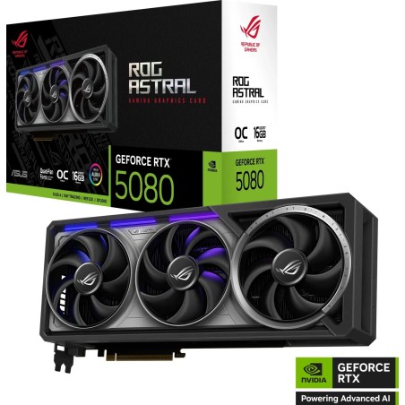 Grafična kartica ASUS ROG Astral GeForce RTX 5080 OC, 16GB GDDR7
