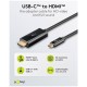 Kabel GOOBAY USB-C (M) na HDMI (M), 1m, črn