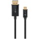 Kabel GOOBAY USB-C (M) na DisplayPort (M), 1m, črn