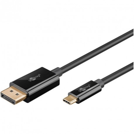 Kabel GOOBAY USB-C (M) na DisplayPort (M), 1m, črn