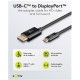 Kabel GOOBAY USB-C (M) na DisplayPort (M), 1m, črn