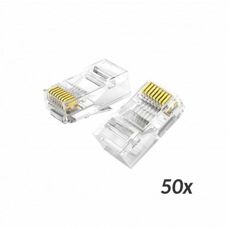 Konektor Ugreen RJ45 CAT.6 UTP trdi kabel pak/50 9060055