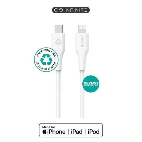 Kabel eSTUFF INFINITE USB C-Lightning, 2m, bel