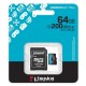 Spominska kartica microSD 64GB KINGSTON Canvas Go! Plus
