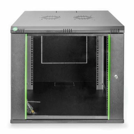 Zidni kabinet Digitus 9U 505 600x600 črn, sestavljen