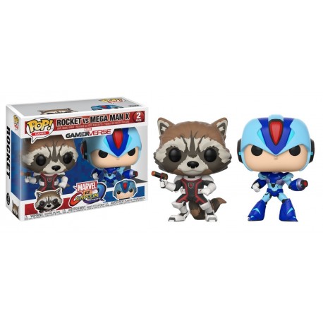 Figura POP! CAPCOM VS. MARVEL: ROCKET VS MEGAMAN X