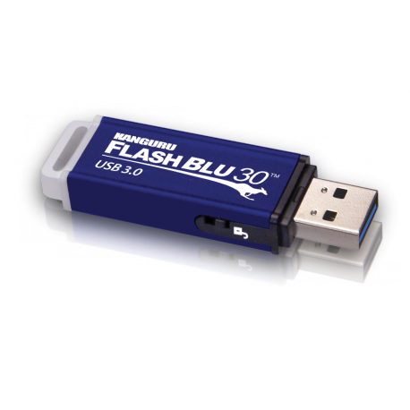 Kanguru Flashblu30™ z mehanskim stikalom za zaščito pisanja/brisanja 32GB