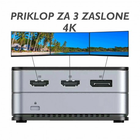 Računalnik GMKtec mini PC G2 Intel N150, 12GB, 256GB, črn NucBox