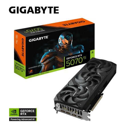 Grafična kartica GIGABYTE GeForce RTX 5070 Ti WINDFORCE SFF, 16GB GDDR7