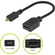 Kabel GOOBAY HDMI na Micro-HDMI 4K/60Hz 0,15m črn