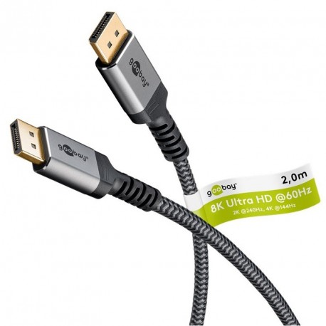 Kabel GOOBAY DisplayPort na DisplayPort 1.4 2m, pozlačen