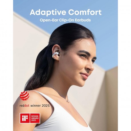 Slušalke Anker Soundcore AeroClip, bele