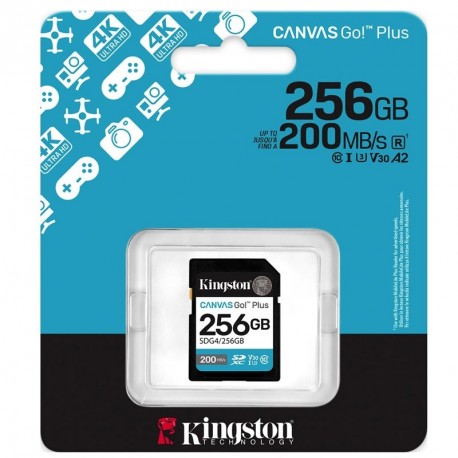 Spominska kartica SD KINGSTON Canvas Go! Plus, 256GB