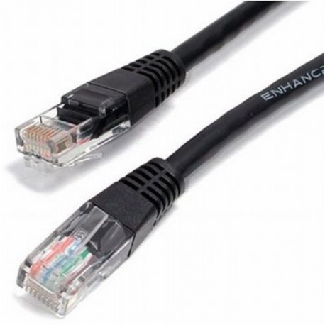 Priključni kabel za mrežo Cat5e UTP 5m črn