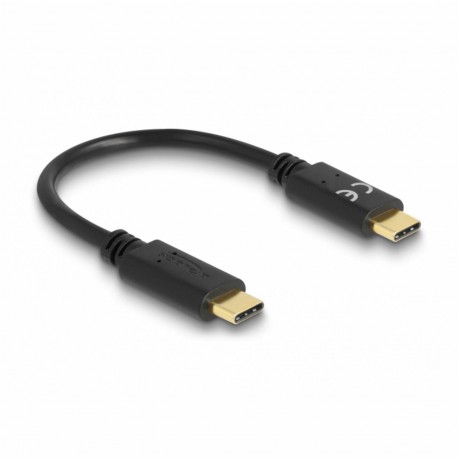 Kabel Delock USB C-C, 15cm, črn, 8519384