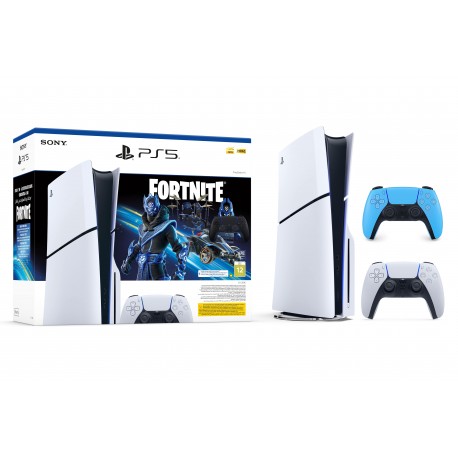 Igralna konzola PlayStation 5 Slim (Fortnite) in dodaten kontroler (Cobalt Blue)