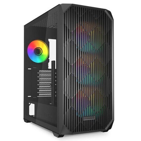 Ohišje SHARKOON AK3 RGB, midiATX, črno