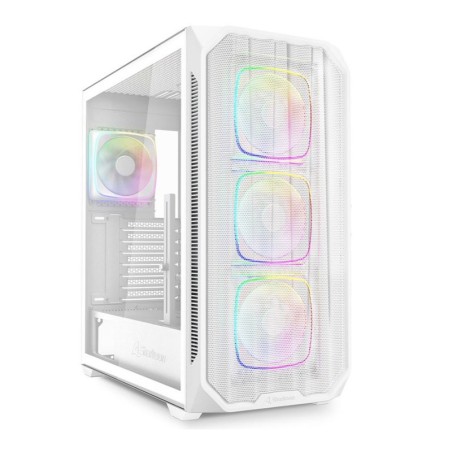 Ohišje SHARKOON AK5M RGB, midiATX, belo