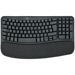 Tipkovnica USB LOGITECH Wave, brezžična, grafitna