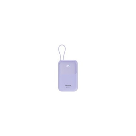 Prenosna baterija Powerbank CANYON OnPower 101, 10000 mAh, vijolična