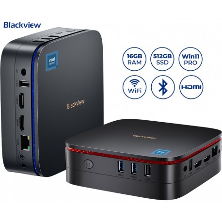 Računalnik Nettop Blackview MP60, Intel N150, 16GB, 512GB, W11P
