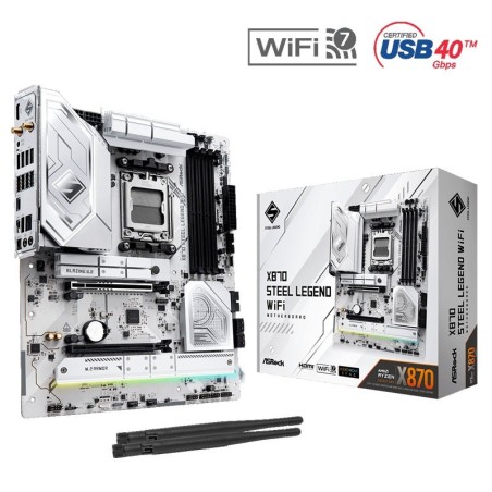 Matična plošča ASROCK X870 Steel Legend WiFi, ATX, AM5, DDR5