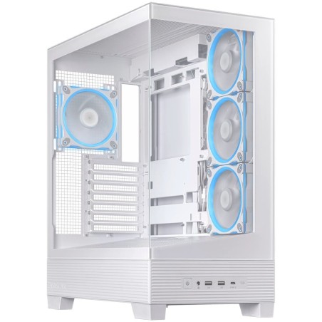 Ohišje ASUS A31 PLUS ATX, steklo, 4x 120mm ventilatorji, belo