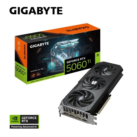 Grafična kartica GIGABYTE GeForce RTX 5060 Ti Gaming OC, 16GB GDDR7