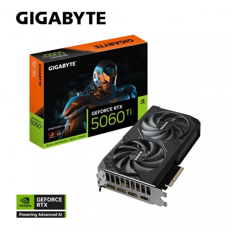 Grafična kartica GIGABYTE GeForce RTX 5060 Ti Windforce OC, 16GB GDDR7