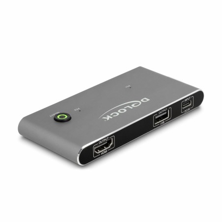Delock KVM stikalo 2x1 USB TipC DP/HDMI