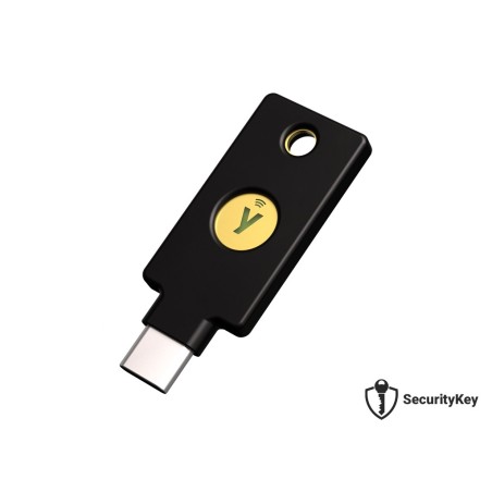 Varnostni ključ Yubico Security Key C NFC, FIDO2 U2F, USB-C, črn