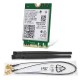 Brezžična mrežna kartica ASROCK AX210NGW, M.2-2230, Wi-Fi 6E, BT 5.2, kit