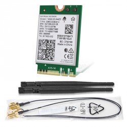 Brezžična mrežna kartica ASROCK AX210NGW, M.2-2230, Wi-Fi 6E, BT 5.2, kit