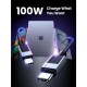Kabel Ugreen USB-C na USB-C, 100W, 3m