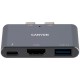 Hub CANYON DS-1, 3in1, Thunderbolt 3, siv