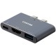 Hub CANYON DS-1, 3in1, Thunderbolt 3, siv