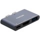 Hub CANYON DS-1, 3in1, Thunderbolt 3, siv