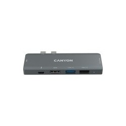 Hub CANYON DS-5, 7in1, Thunderbolt 3, siv