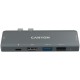 Hub CANYON DS-5, 7in1, Thunderbolt 3, siv