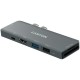 Hub CANYON DS-5, 7in1, Thunderbolt 3, siv