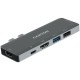 Hub CANYON DS-5, 7in1, Thunderbolt 3, siv