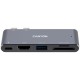 Hub CANYON DS-5, 5in1, Thunderbolt 3, siv